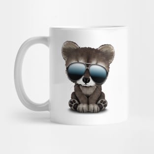 Cool Baby Raccoon Wearing Sunglasses Mug